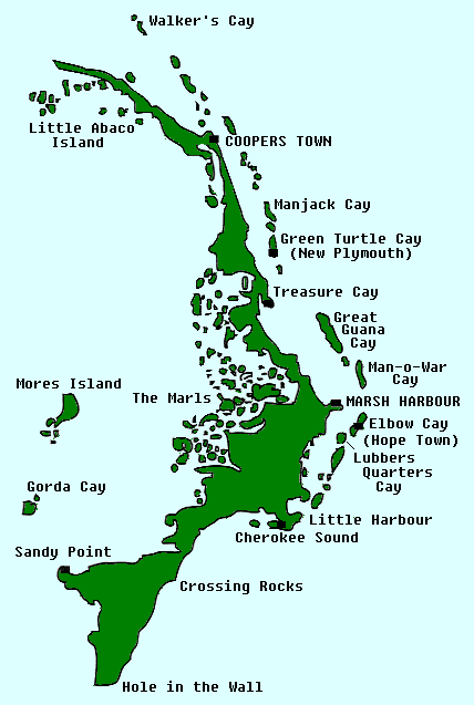 ABACO CHART OF ISLANDS