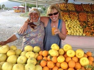 Fresh squeezed juices in Turkey