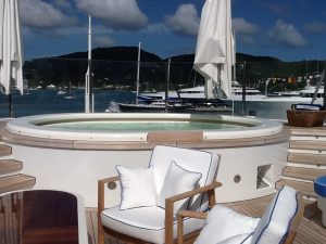 yacht deck jacuzzi