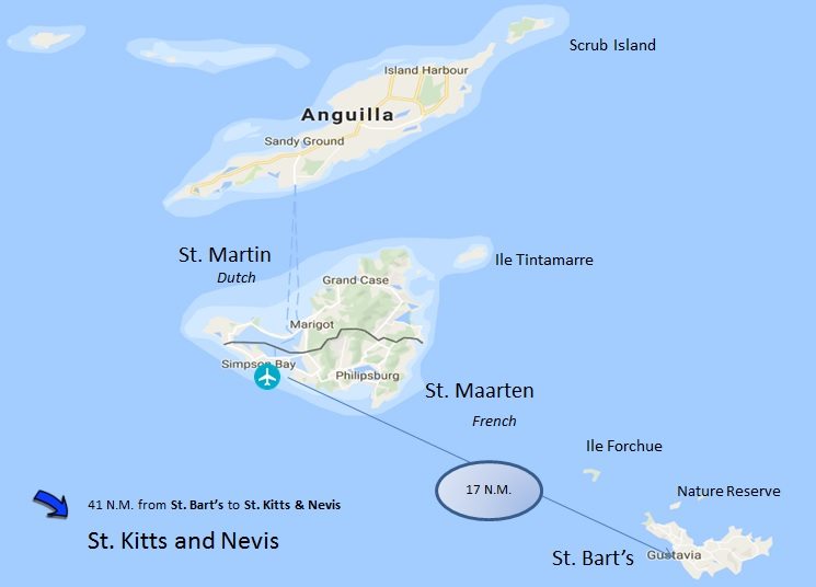 St. Maarten cruising to St. Barth's