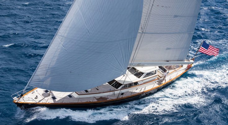 Sailing yacht MARAE at sail