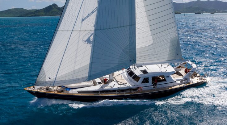 115ft Valdettaro Shipyard sailing yacht REE at sea