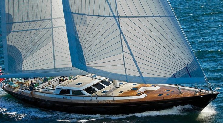 116ft Holland Jachtbouw luxury sailing yacht WHISPER charters in North America