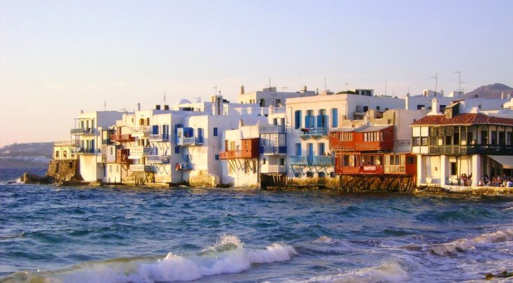 Iconic Greek architecture graces the shores of theDodecanese Islands in the Aegean Sea