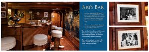 ArisBar AristotleOnassis' bar M/Y CHRISTINA O