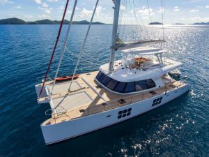 60' Catamaran EUPHORIA sailing in the Virgin Islands