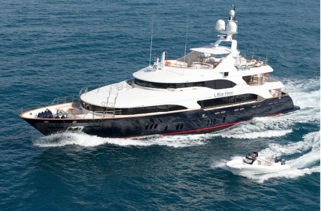 Profile of the 145' M/Y BLUE VISION