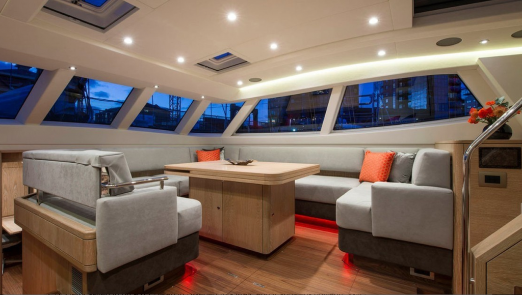 Lounge on the S/Y FIREBIRD