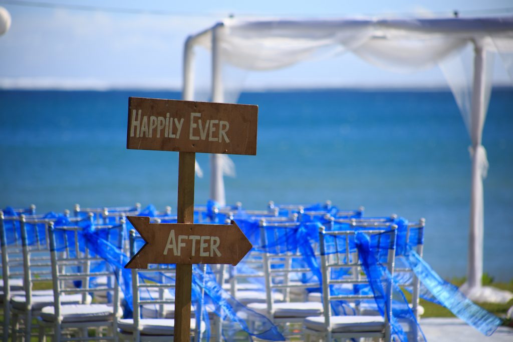 Fiji beach wedding