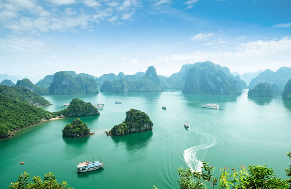 Halong Bay in Vietnam, a Unesco World Heritage Site