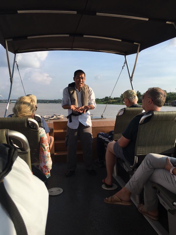 Guided tour aboard a sampan on the Mekong River AQUA MEKONG