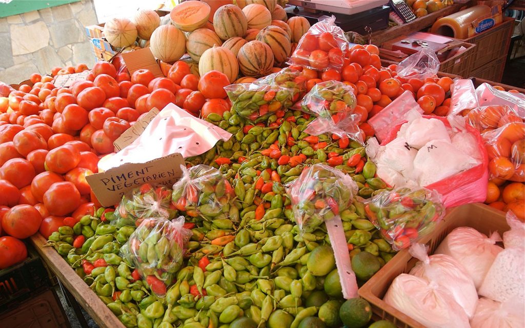 Caribbean market in Martinique