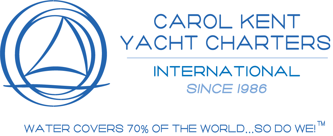 Logo banner Logo banner Carol Kent Yacht Charters International w Water Covers 70%