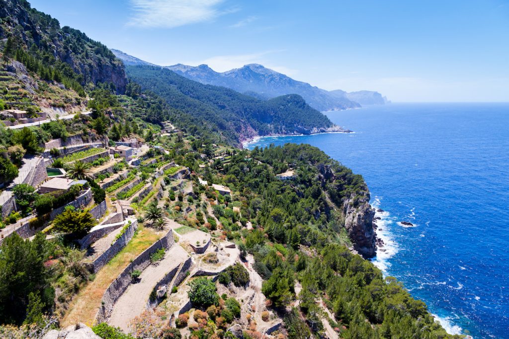 Tramuntana Mountain Range in Majorca North Coast from Verger Viewpoint