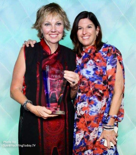 Carol with team-mate Sue Gearan who runs the CKYC Newport, Rhode Island office ~ Photo by Suki@YachtingToday.TV