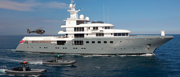 Main Shot of 240ft motor yacht Planet Nine