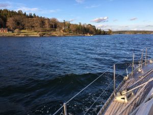 Sailing on Ichiban in Sweden