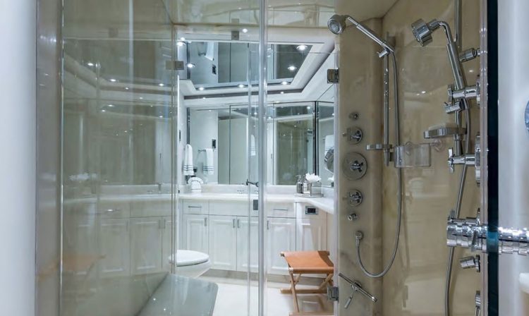 His & Hers Ensuite on the 112ft Westport motor yacht BOXER