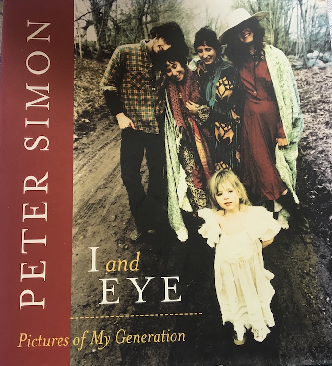 Cover of Peter Simon's book of photographs entitled I and Eye: Pictures from My Generation