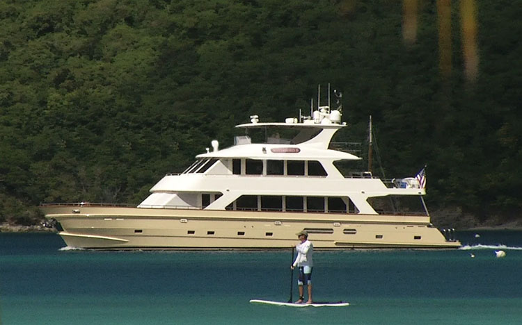 87ft President motor yacht MAGICAL DAYS (previously named Watershed II) is available in the Bahamas and North America