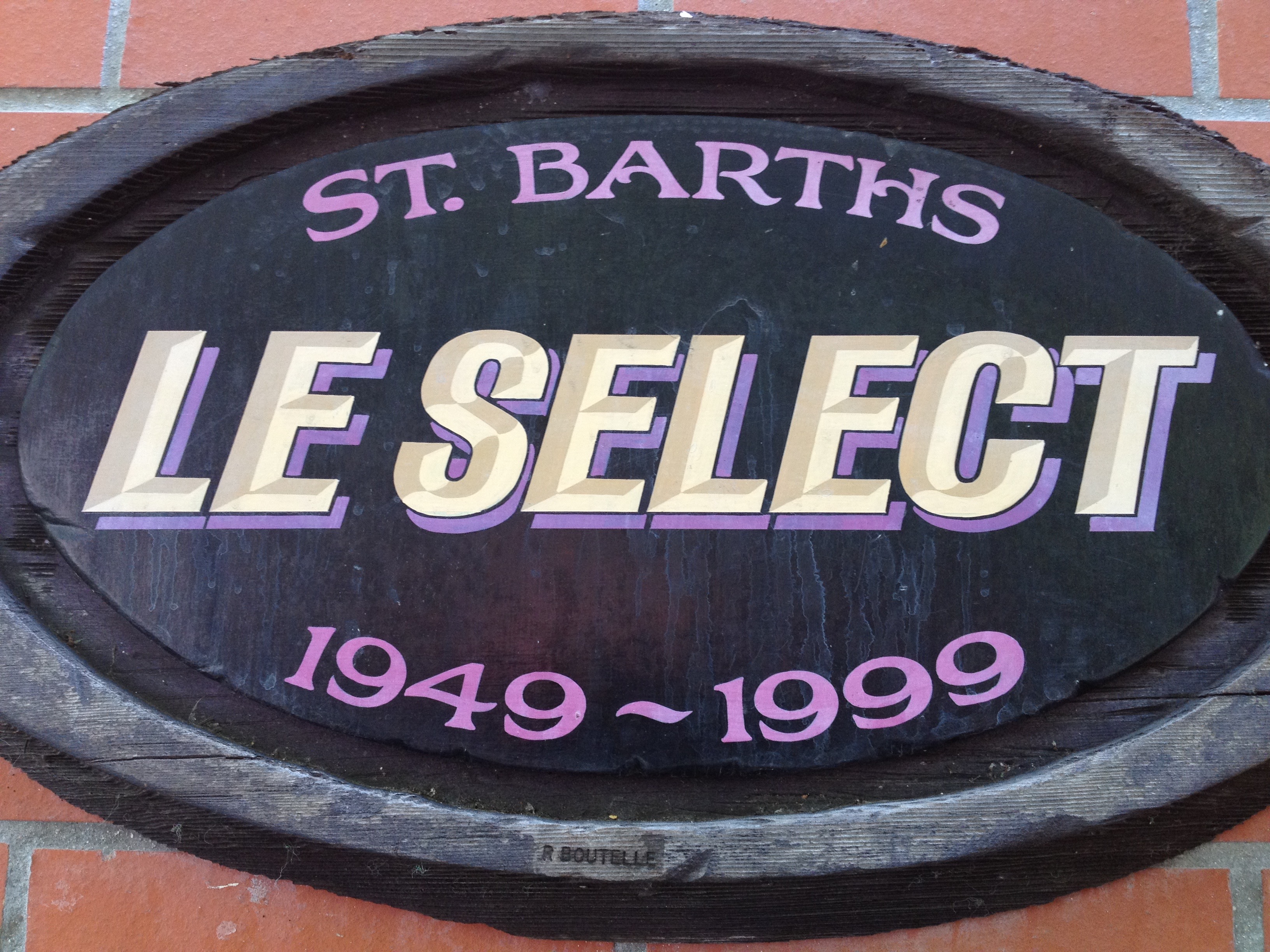 LeSelect restaurant sign, St.Bart's in the Caribbean photo©CarolKent