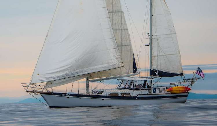 72ft Irwin sailing yacht GYPSY WIND operates in Alaska