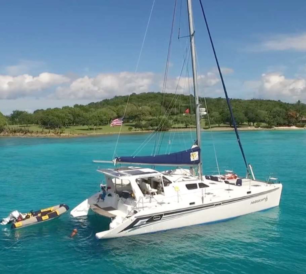 50 ft St. Francis sailing catamaran PARADIGM SHIFT in the United States Virgin Islands