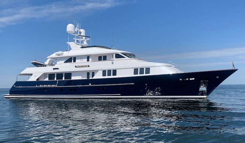 127ft Burger motor yacht IMPETUOUS operates in the Bahamas, the Caribbean and New England