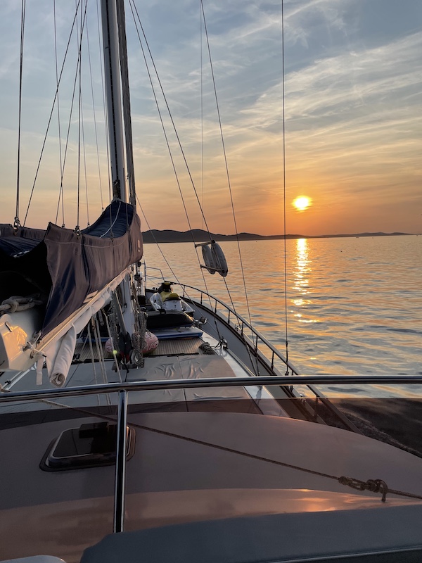 Sunset from S-Y LOTUS in Croatia LL