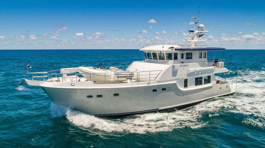 63ft Nordhavn motor yacht ASTURIAS operates in the Caribbean and East Coast of the United States