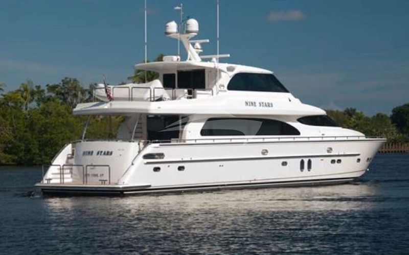 85ft Horizon motor yacht ROCK STARS - previously named NINE STARS - operates in the Caribbean and East Coast of the United States