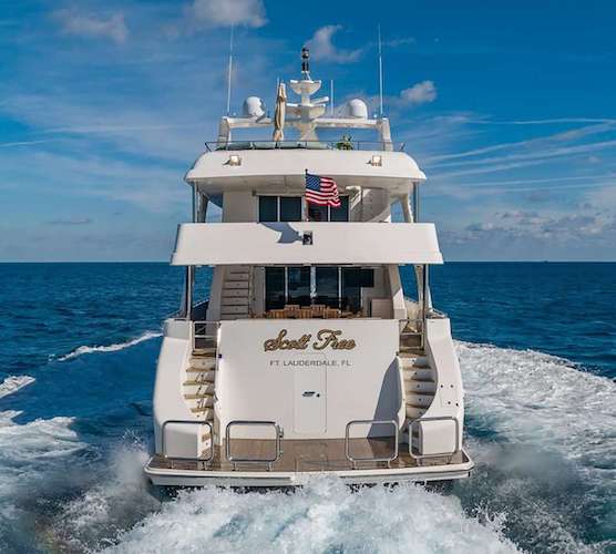 114ft President motor yacht SCOTT FREE operates in the Bahamas and the East Coast of the United States