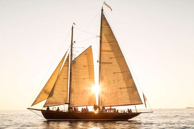 64ft custom-built sailing yacht WHEN AND IF operates in the East Coast of the United States