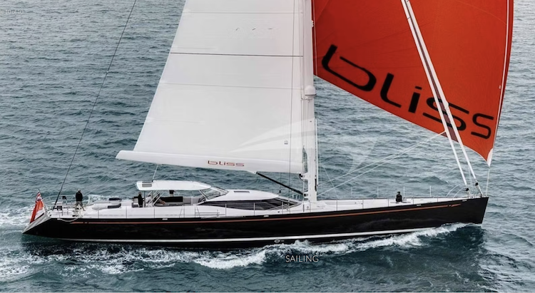 120ft Yachting Developments sailing yacht BLISS operates in the West Mediterranean and the Caribbean