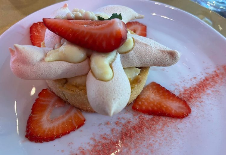 Family favorite strawberry meringue starfish aboard the M-Y TCB. Photo by Carol Kent