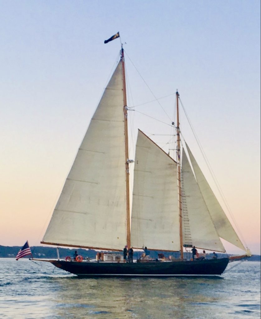 64ft custom-built sailing yacht WHEN AND IF operates in the East Coast US
