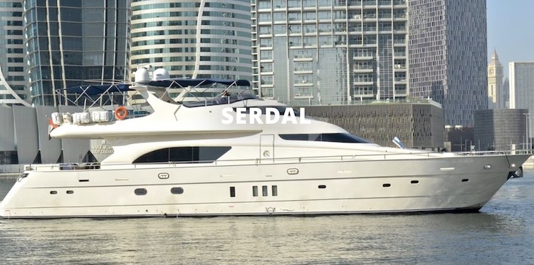 85ft De Birs Yachts motor yacht SERDAL operates in the Arabian Gulf and the Western Mediterranean