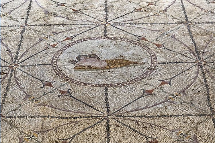 Mosaic floor in Risan, Montenegro