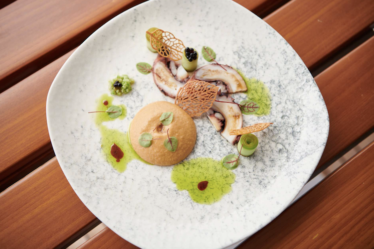 Award-winning zero-waste creation Category A | 2nd Place Winner: Chef Evangelos Vasileiou, M-Y TROPICANA at the MEDYS Chefs' Competition 2023 in Napflion, Greece