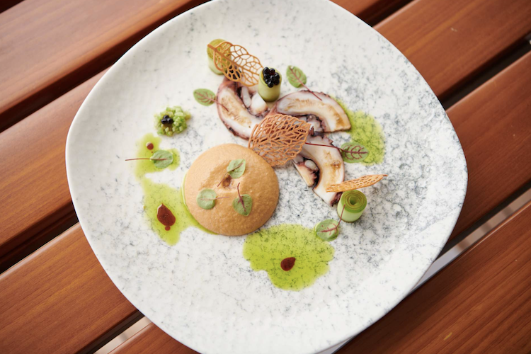 Award-winning zero-waste creation Category A | 2nd Place Winner: Chef Evangelos Vasileiou, M-Y TROPICANA at the MEDYS Chefs' Competition 2023 in Napflion, Greece top yacht chef