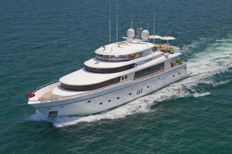 103ft Palmer Johnson motor yacht INCEPTION operates in the Caribbean and East Coast United States