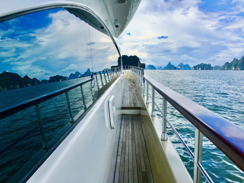 129ft Heesen motor yacht LADY AZUL on the water in Phang Nga, Thailand