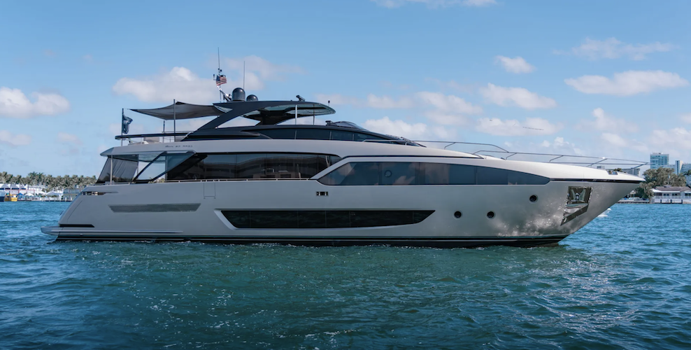 93ft Riva motor yacht BEYOND BEYOND (previously named HANNAH) operates in the Caribbean and East Coast United States