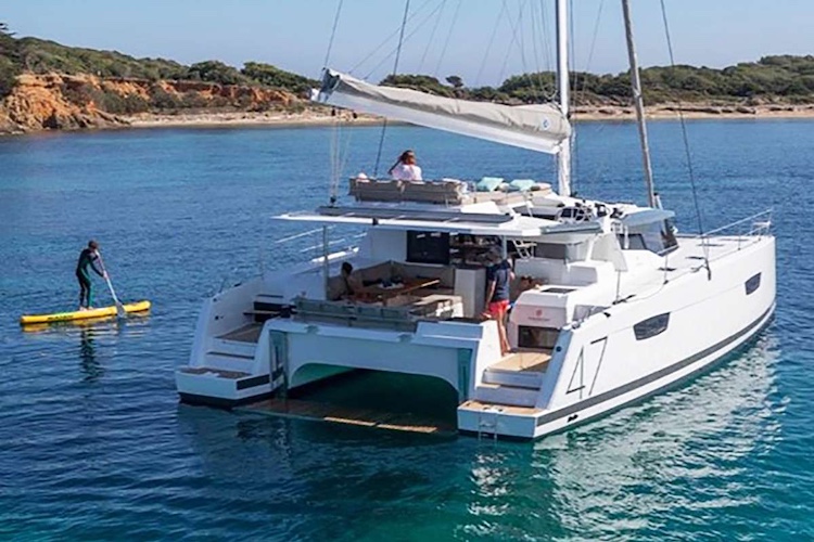 47ft Fountaine Pajot catamaran JIOIA operates in the Caribbean and East Coast United States