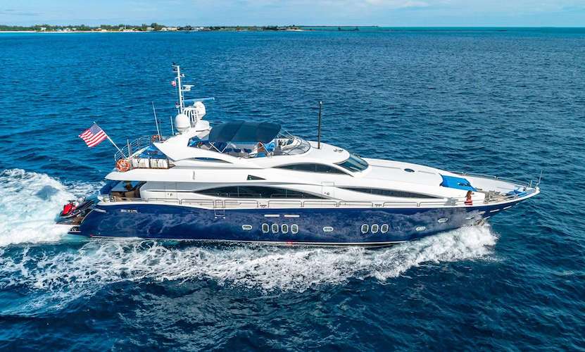 105ft Sunseeker motor yacht KEFI operates in the Caribbean and East Coast United States