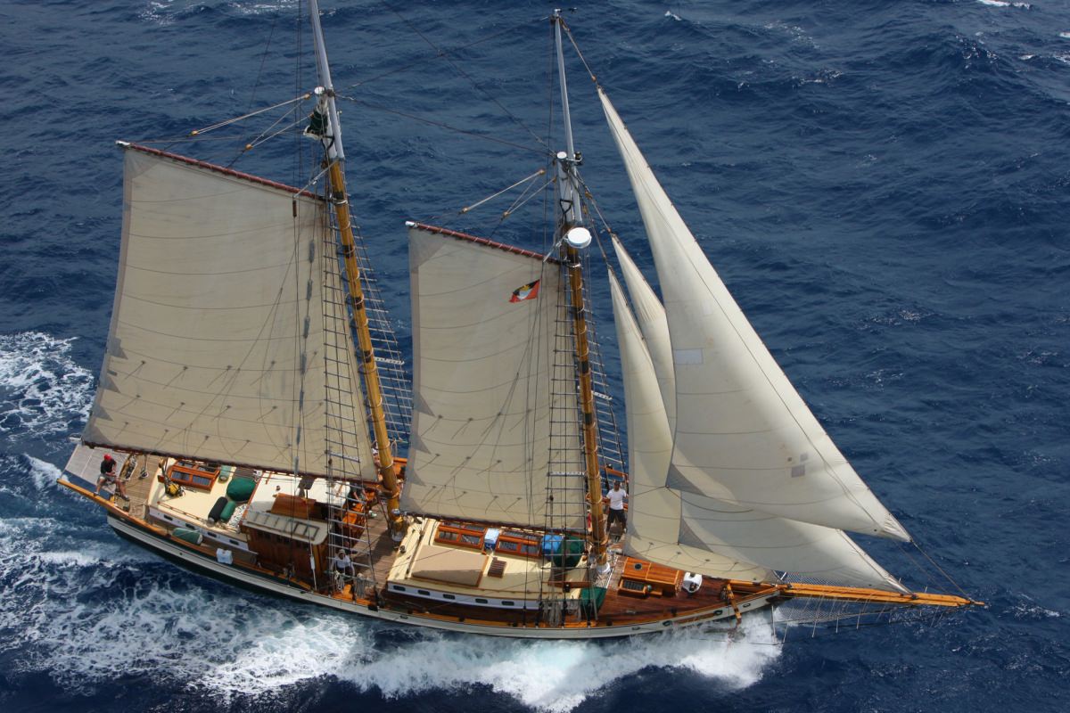 91ft Covey Island Boatworks sailing yacht TREE OF LIFE operates in the Caribbean and East Coast United States