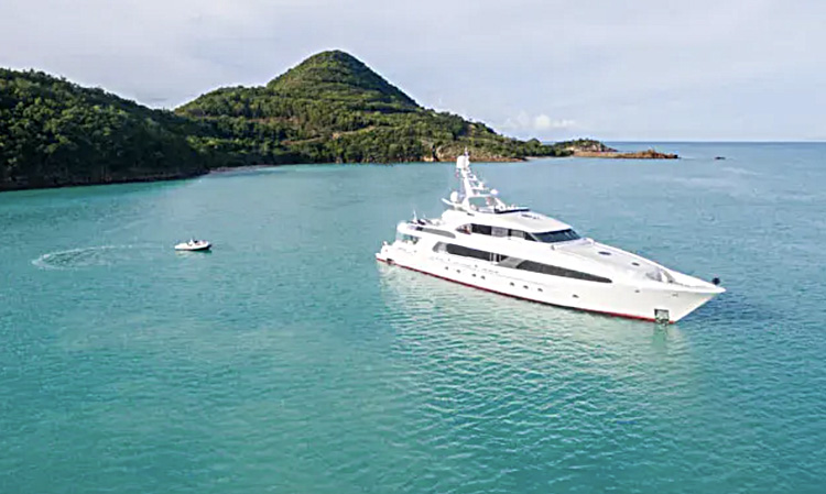 164ft Delta Marine motor yacht USHER operates in the Caribbean and East Coast United States