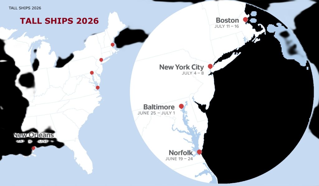 TALL SHIPS 2026 ITINERARY