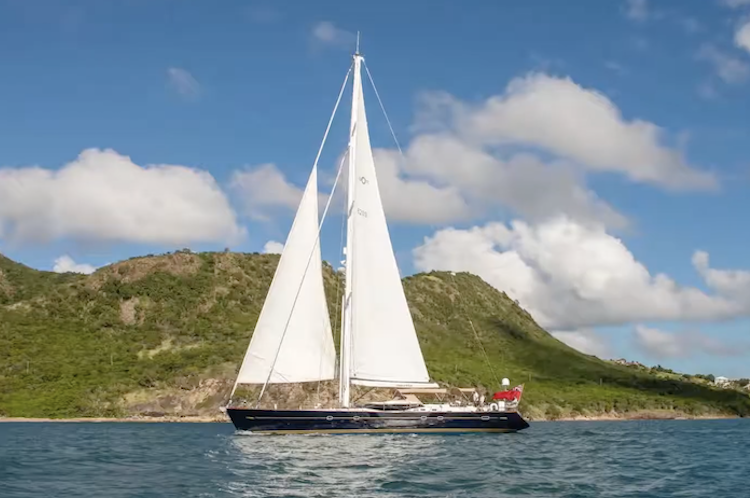 82ft Oyster sailing yacht DAMA DE NOCHE operates in the Caribbean and Western Mediterranean