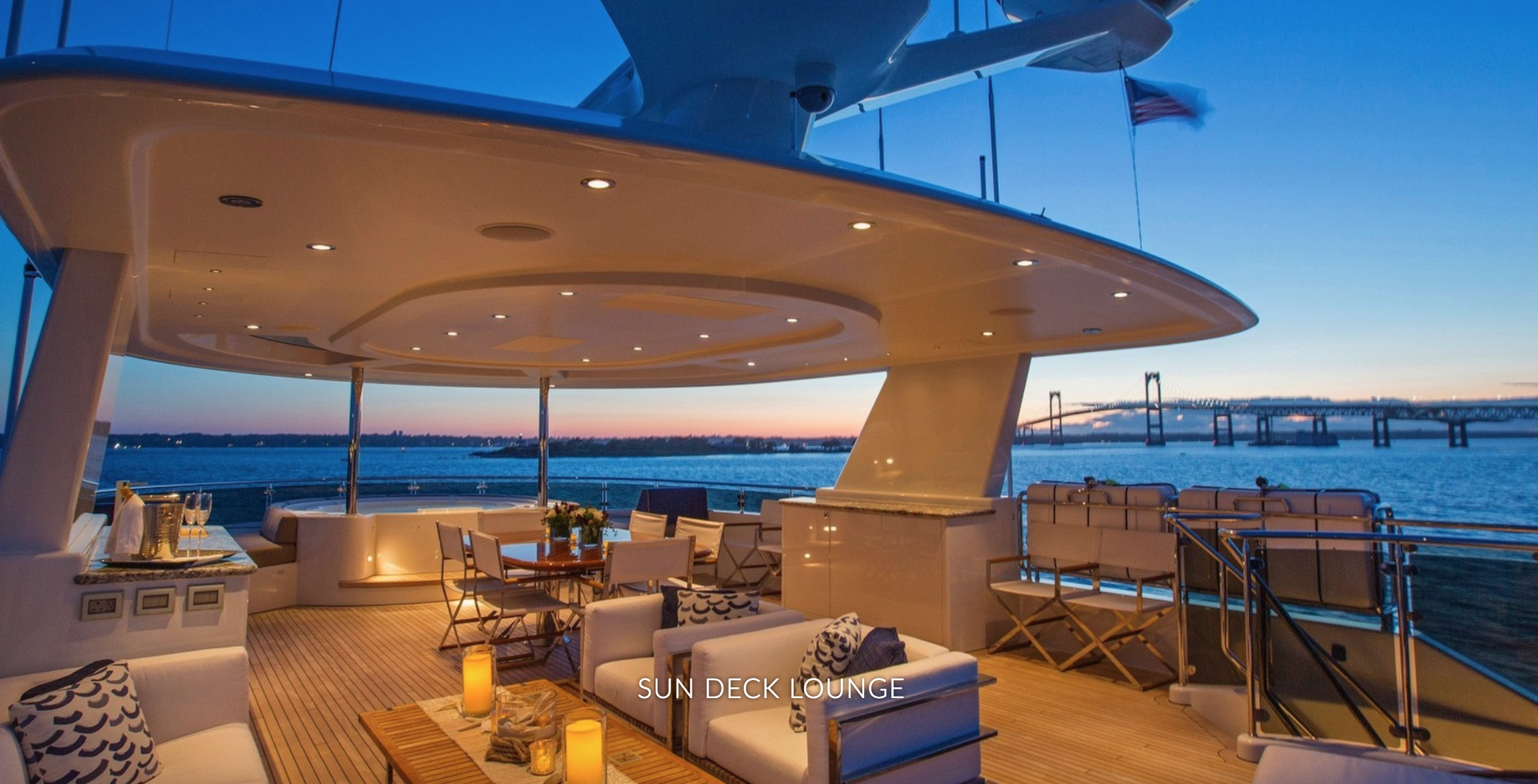 Sun deck. Яхта Ann g. Sundeck. Yacht Luxury Sunset. Ресторане 33 Yacht Marina Марокко.
